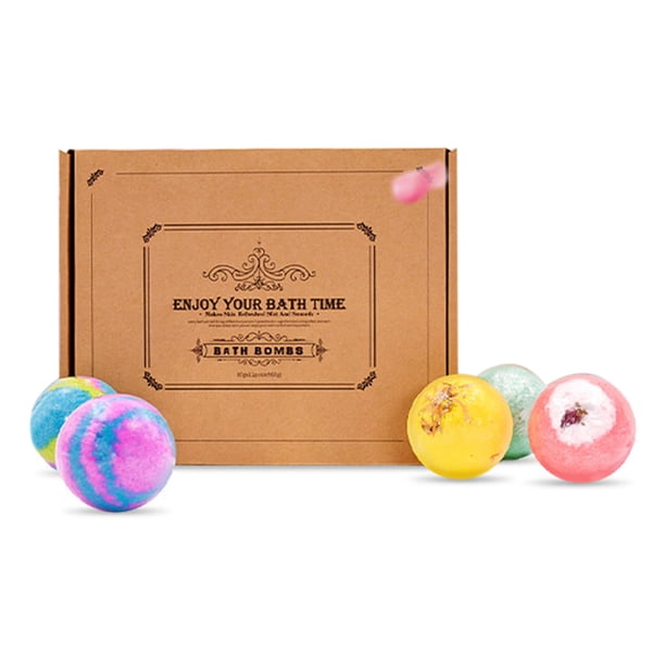 Bombas de Baño Labymos Set 6 Bolas de Baño Grandes 60g Natural
