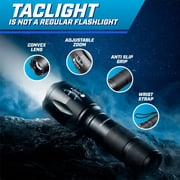 Taclight Tactical Flashlight 3 Pack Weatherproof Aircraft Grade Aluminum Construction, 5 Light Modes with 50,000 Hour Cree LEDs, 40x Brighter – As Seen on TV