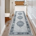 thumbnail image 1 of BY COCOON 2'x6' Runner Rug| Carpet Runner Kitchen Rug Kitchen Runner Washable Rug Entryway Rugs Hallway Runner Kitchen Mat Small Rug Runners Rugs for Hallway Non Slip Kitchen Carpet (60 Cm x 180 Cm), 1 of 7