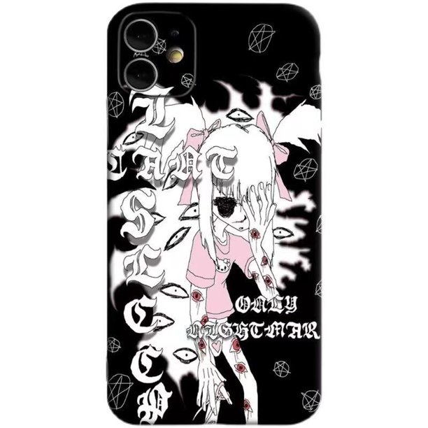 Funda de anime de lujo para teléfono móvil, carcasa simple y creativa para iphone 11 pro max, 13, 12, X, XR, XS mini, 7 Plus, 8 Fivean unisex