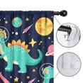 thumbnail image 4 of Blackout Kids Curtains,Cute Dinosaur Pattern Childrens Insulated Curtains Set Of 2,Bedroom Essentials,Toddler Room Decor 52x84in(132x213cm), 4 of 4