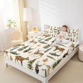 thumbnail image 4 of Feelyou Jungle Deer Elk Twin Sheet Sets, Hunting and Fishing Bedding, 3-Piece, 4 of 7