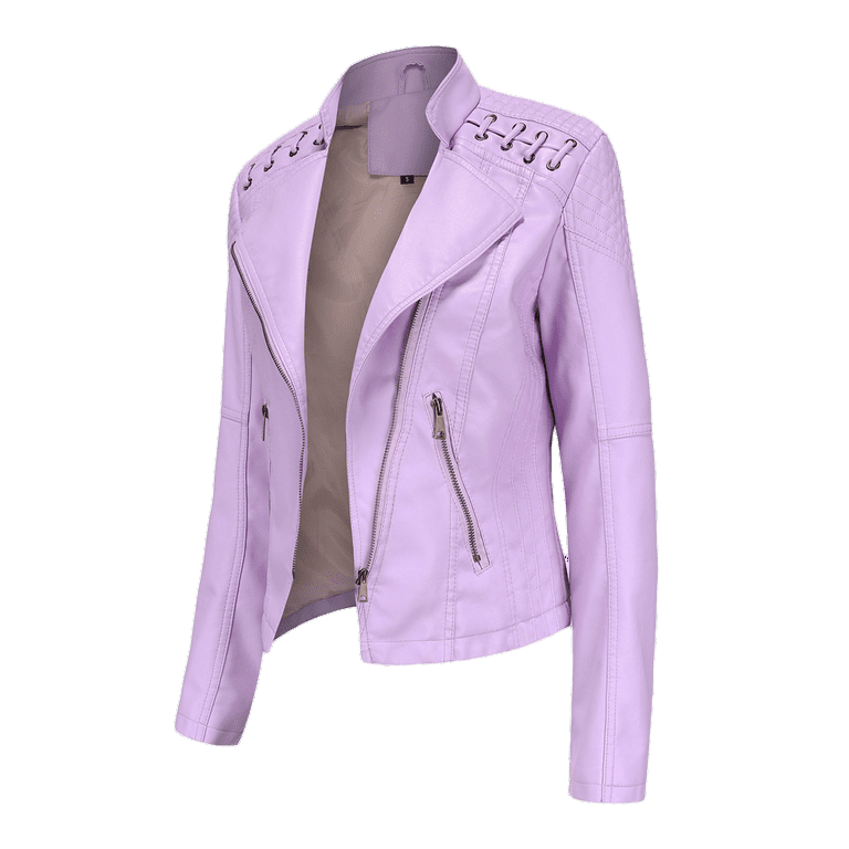 Summer Savings Clearance 2022! SuoKom Lapel Motor Jacket Coat Biker Short Punk Cropped Jacket Coats Blouse Tops Fall Winter Clothes for Women - Walmart.com