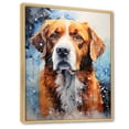 thumbnail image 2 of Designart "Serene Saint Bernard II" Animals Dog Floater Framed Wall Art Living Room, 2 of 5