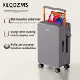 thumbnail image 4 of KLQDZMS equipaje con carga USB caja de embarque multifuncional cubierta de carrito de PC 20 "24" 26 pulgadas maleta con ruedas Universal, 4 of 4