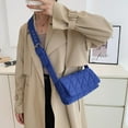 thumbnail image 3 of Designer Female Handbag Solid Color Padded Quilted Crossbody Bag Portable Travel, 3 of 9