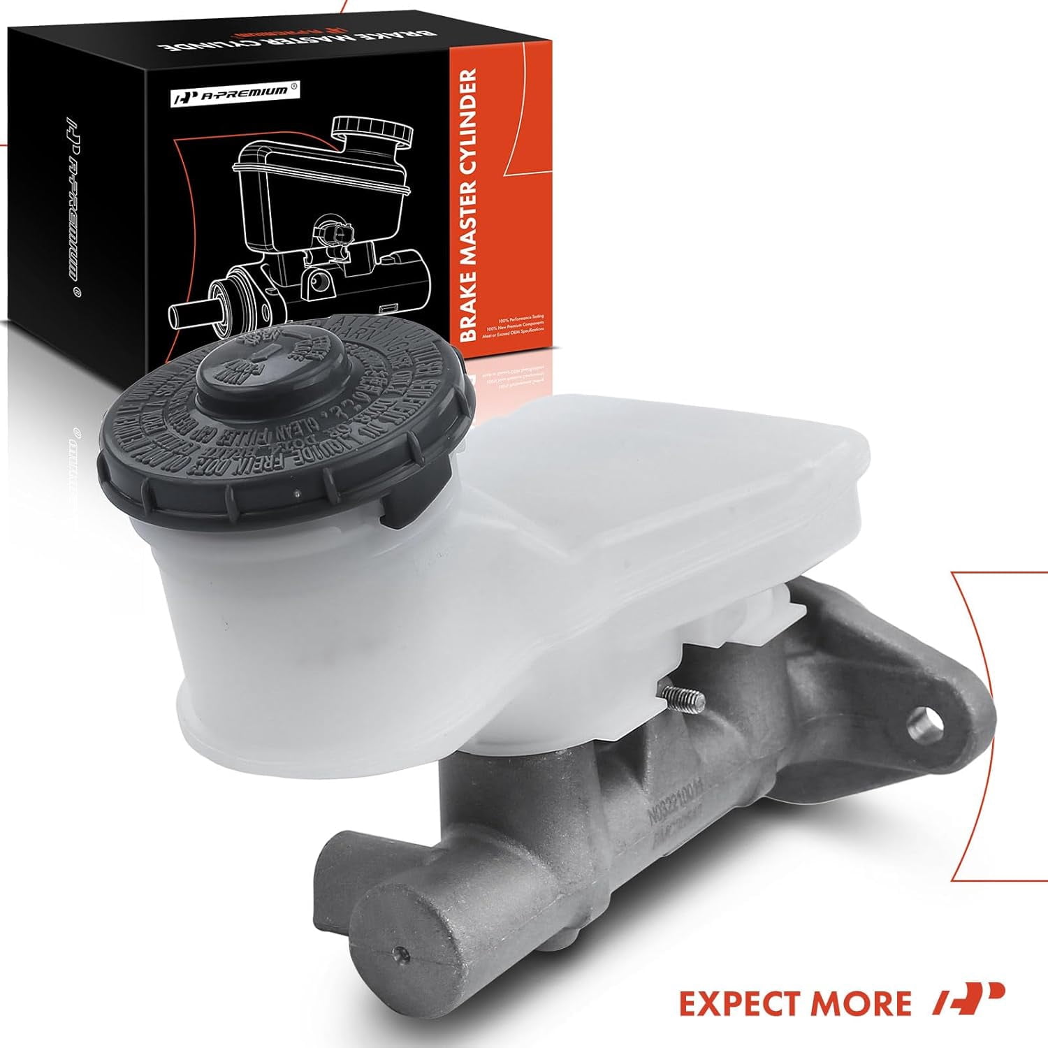 A-Premium Brake Master Cylinder with Reservoir and Cap Compatible with Honda Vehicles - Civic 2001 2002 2003 2004 2005 - Replace OE# 46100S5DA01, 46100S5DL01