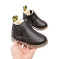 thumbnail image 3 of Eloshman Kids Winter Warm Snow Boots Boy's Girl's Faux Fur Lined Boots Toddler PU Leather Boots, 3 of 4