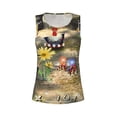 thumbnail image 4 of Lsque Pikmin Printed Workout Tank Tops for Women, Athletic Sports Tank Tops, Compression Sleeveless Dry Fit Shirts,Sleeveless Yoga Shirt-Small, 4 of 9