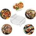 thumbnail image 2 of Air Fryer Rack Air Fryer Accessories 8'' Set of 3 Multipurpose Double Layer Rack with Skewer Round Cooking Rack Toast Rack Compatible with XL Air Fryer, 2 of 7