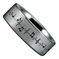 thumbnail image 3 of Music Lifeline Tungsten Carbide Ring, 3 of 9