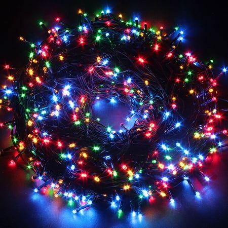 Excelvan Multi Color 100M String Fairy Lights 500 LED Christmas Tree Party Garden Wedding ...
