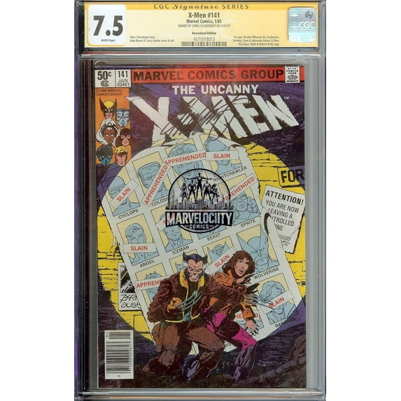 Uncanny X-Men #141 CGC 7.5 NM Signed Chris Claremont