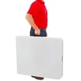 thumbnail image 2 of New Home Era Fold Up Table  6 ft Plastic Folding Table for Picnics, Parties, Camping  Outdoor Table with Carrying Handle  Bi-Fold Rectangular Design  Lightweight and Durable - Pack of 10, 2 of 2