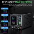 thumbnail image 2 of KUAIQU DC Power Supply 30V 10A Variable Bench Power Supply with Memory Storage & Encoder Knob Output Switch & Lock Button Colour Display Adjustable Regulated DC Power Supply for Battery Charging, 2 of 9