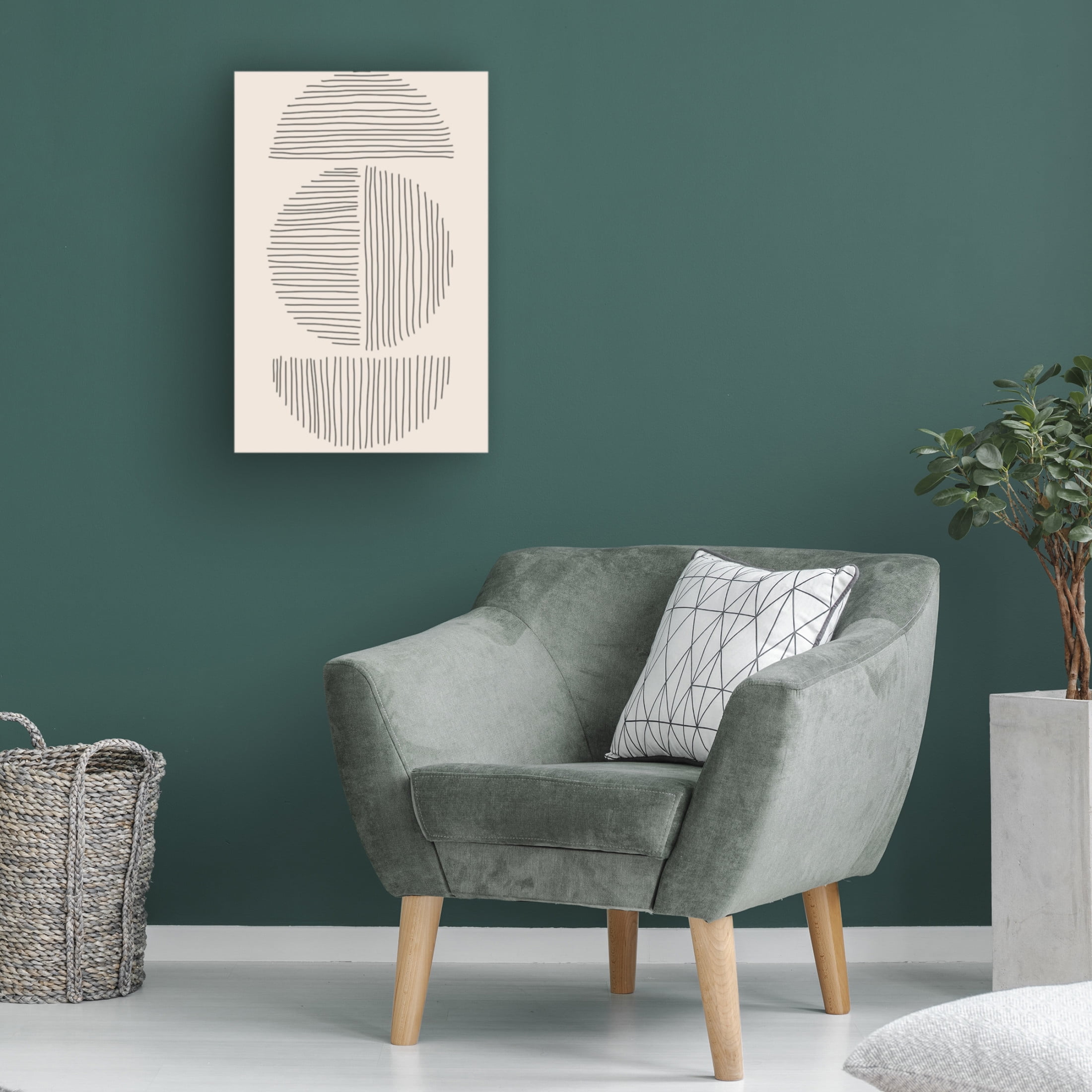 Trademark Fine Art jay stanley Minimal Circle Series 4 Canvas Wall Art
