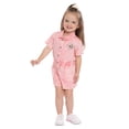 thumbnail image 3 of Minnie Mouse Toddler Girl Twill Romper with Short Sleeves, Sizes 12M-5T, 3 of 9