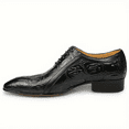 thumbnail image 3 of Men Trendy Top Upper Derby Shoes Comfy Non Slip Lace Up Ru Oxford Wedding Shoes, 3 of 4
