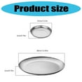 thumbnail image 5 of Stainless Steels Fruit Tray Outdoor Dinner Plates Camping Tableware Reusable Metal Dishes Kitchen Fruit Dessert Plates, 5 of 11
