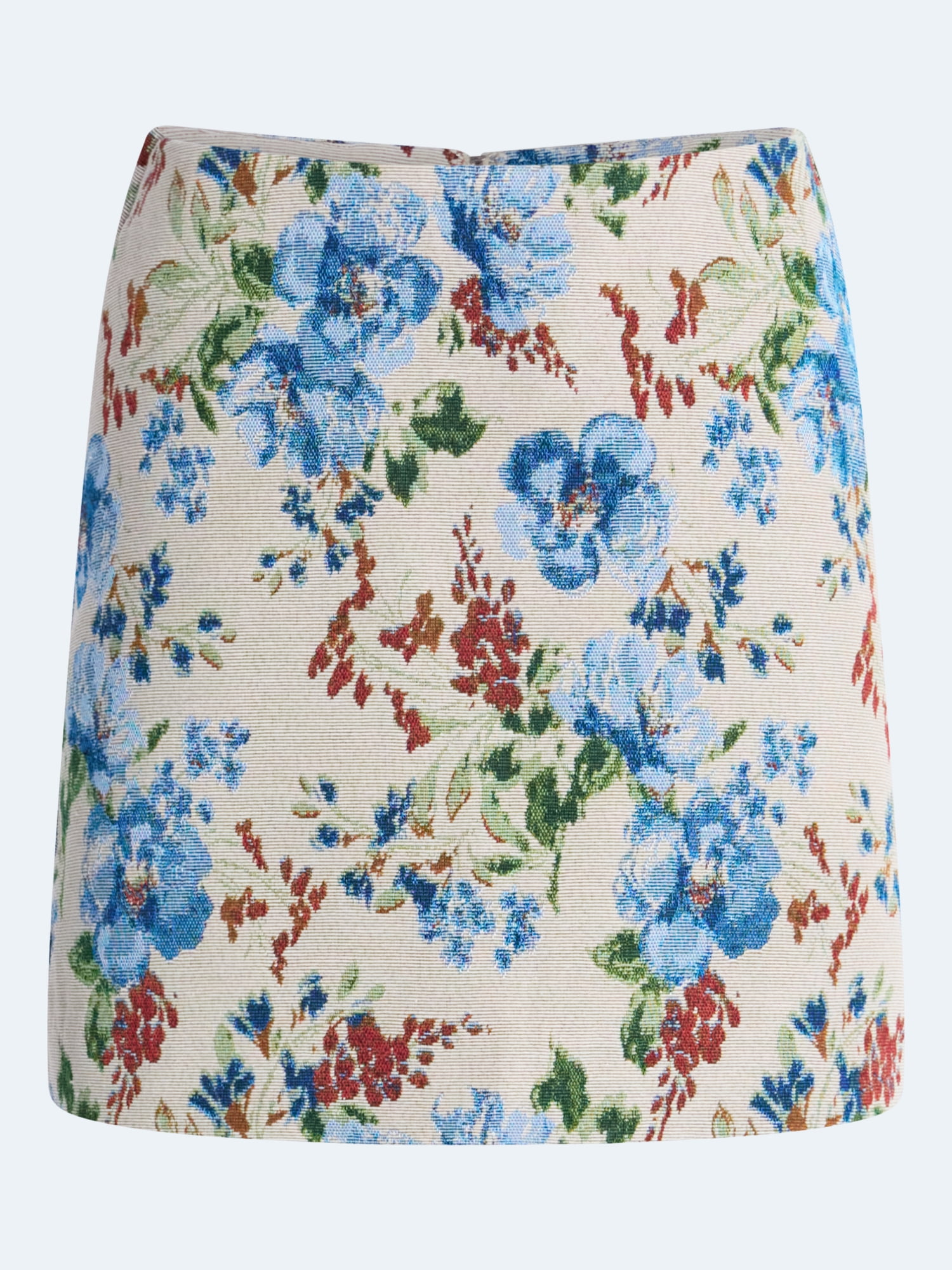 Free Assembly Women's and Women's Plus High-Rise Jacquard Mini Skirt, Sizes 0-28W