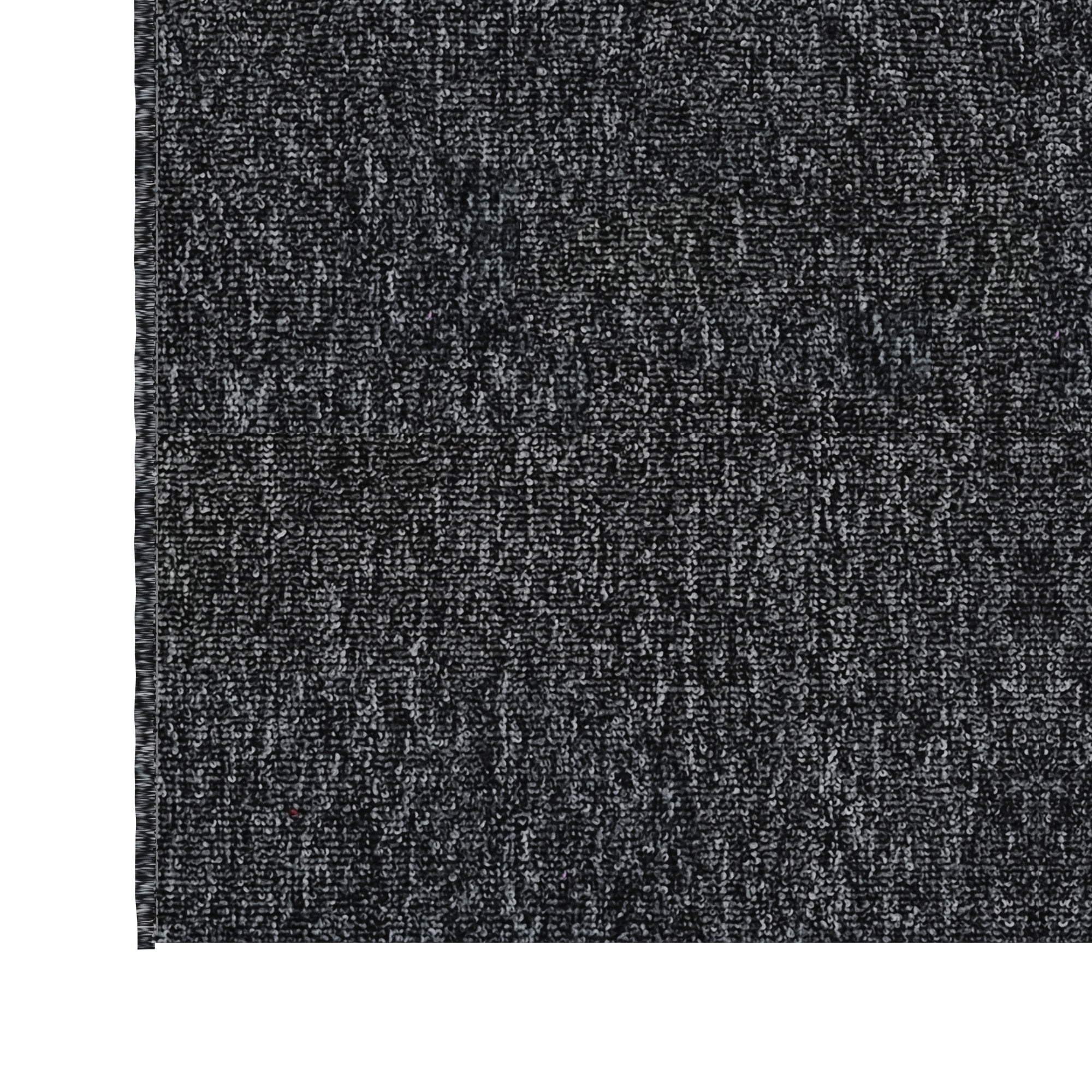 Ottomanson Hallway Runner Rug 2' x 43' Non-Slip Stain-Resistant Custom Size Carpet for Kitchen, Black