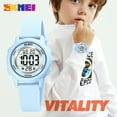 thumbnail image 6 of SKMEI Kids Digital Watch, 50M Waterproof Sport Watch for Kids Girls Boys, Multifunction Luminous Watches Birthday Christmas Gifts for 5-7-10-12-Year-Old, Blue, 6 of 7