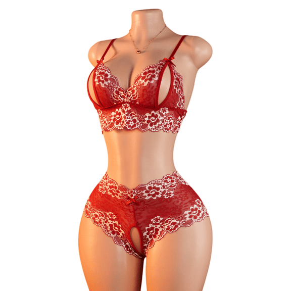 Lace Bra See Through open type Breathable Soft Underwear for Women