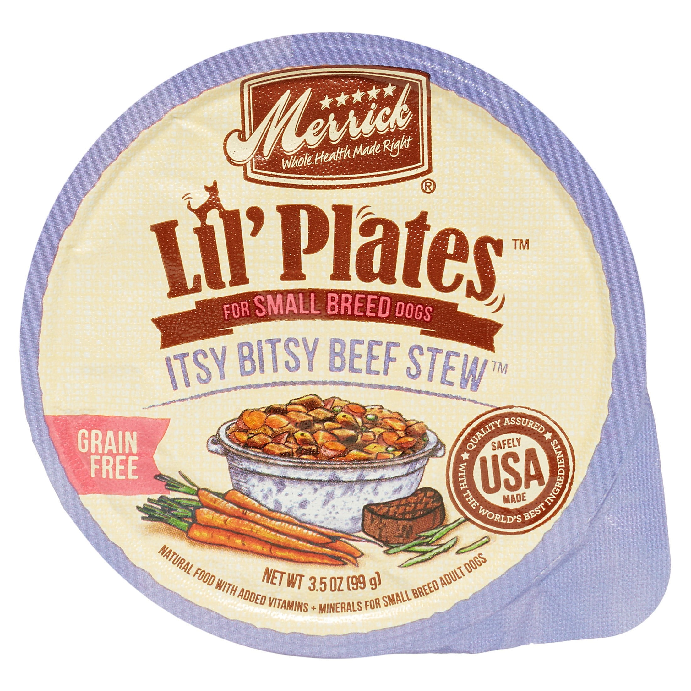 Merrick Lil' Plates Grain-Free Itsy Bitsy Beef Stew Small ...