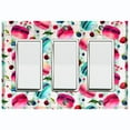 thumbnail image 1 of Metal Light Switch Plate Cover Macaroon Fruit Leaves French Desserts CAK016, 1 of 13
