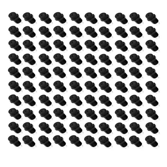 Tefen Plastic Fog Nozzle With Poly Filter Black 1/8" NPT 3 GPH 100 Pack