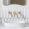 thumbnail image 5 of 2 Handle Wall Mount Bathroom Faucet and Rough-in Valve Included, 5 of 8