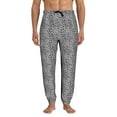 thumbnail image 2 of Sweatpants for Men - Black leopard print A Adjustable Elastic Band Mens Joggers With Pockets, Athletic Workout Gym Casual Track Pants for Men, 2 of 7