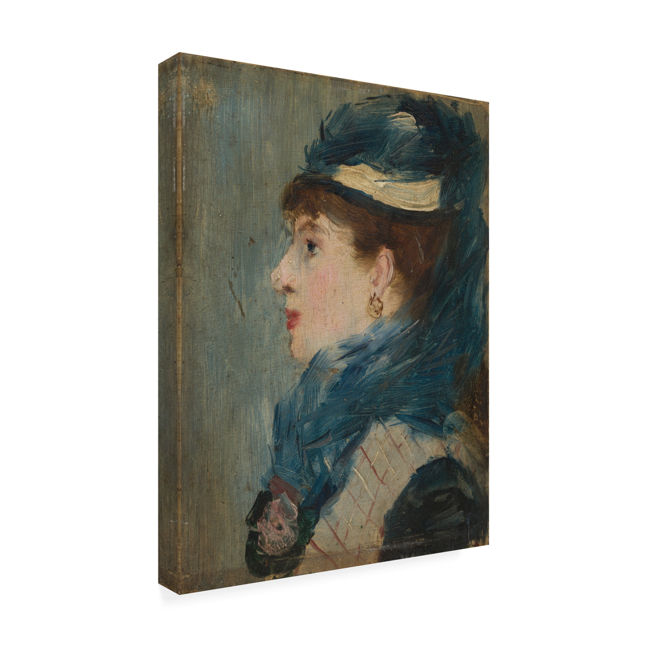 Edouard Manet 'Portrait of a Lady, c. 1879' Canvas Art - 14 x 19 Inches