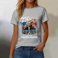 thumbnail image 4 of COMVALUE 250th Birthday T-Shirt Eagle Liberty Bell 1776-2026 250 Years (Light Gray, M), 4 of 8