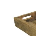 thumbnail image 2 of 24 Inch Rectangular Reclaimed Wood Tray, Salvaged Design, Large, Brown- Saltoro Sherpi, 2 of 5