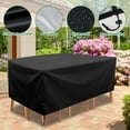 thumbnail image 3 of Outdoor Patio Furniture Covers Waterproof 210D Strong Tear Resistant Outdoor Table Covers, Patio Furniture Covers Windproof UV & Fade Resistant for Outdoor Furniture(71" Lx47 Wx19 H), 3 of 8