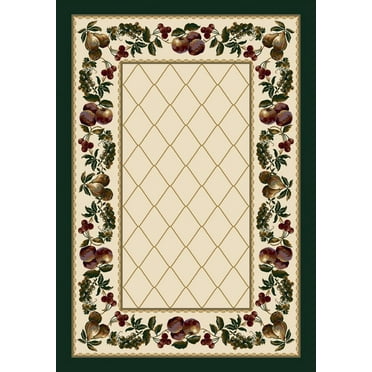 Milliken Signature Area Rug FRUIT MEDLEY OPAL GARNET Fruit Medley Opal Garnet 7' 7" x 7' 7" Square