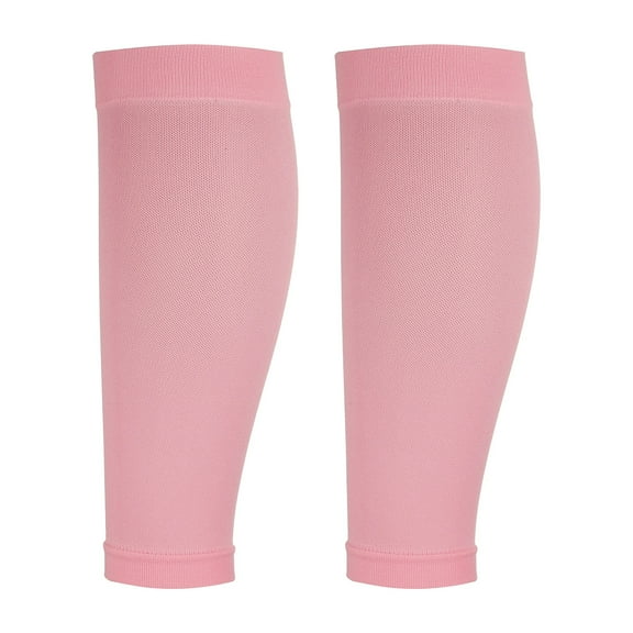 Uxcell Calf Compression Sleeves, Leg Compression Elastic Sleeve Calf Brace Support for Men& Women, M& Pink& Spandex-Fitting for(Running Shin Splint Cycling Travel Relieve Leg Pain)