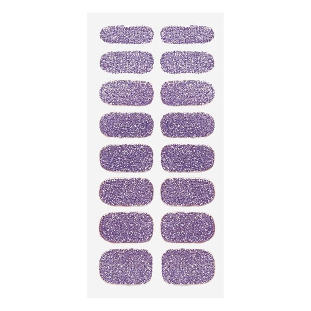 Birdeem 16 Small Nail Art Stickers Solid Color Glossy Nail Stickers