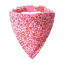 SugarBloom Valentine's Day Dog Collar, Love Heart Envelope Bow Sunflower Design Adjustable Pet Collar for Dogs Cats, Festive Holiday Party Accessory,F