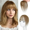 thumbnail image 2 of Clip In Fringe Real Hair Piece With Clip Hairpiece Real Hair Piece Clip Fringe Clip In Human Hair Extension For Women, 2 of 4