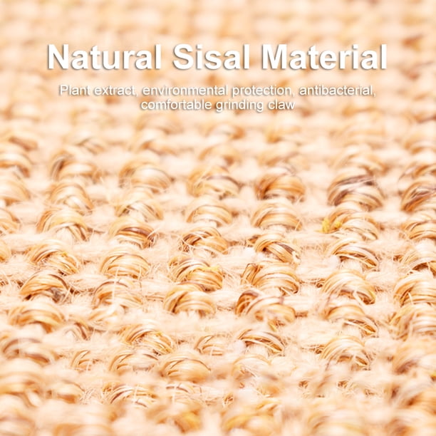 Rascador Para Gatos Estera de sisal Protector de muebles Rasguños Suministro de mascotas para sofá de mesa (Sisal claro) Likrtyny Libre de BPA