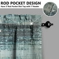 thumbnail image 3 of Gray Abstract Oil Painting Kitchen Curtains - Vintage Tier Cafe Curtains for Bathroom Living RV Rod Pocket Window Drapes 36 Inch 2 Panels Set 28"x36" Window Treatment Tiers, 3 of 4