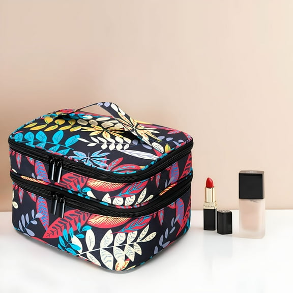 LAMIRO Sewing Supplies Organizer,Double-Layer Sewing Box Organizer Accessories Storage Bag,Large Sewing Basket Water Resistant Travel Sewing Gifts For Kit