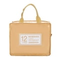 thumbnail image 1 of Fiudx Bolsa Aislante de Cuero con Espejo, Lonchera Impermeable, Interior de Pvc, Almacenamiento Multifuncional, Conservación de Alimentos, Ideal para Picnics, Tamaño Compacto (22,5 X 12 X 18,5 Cm), 1 of 1