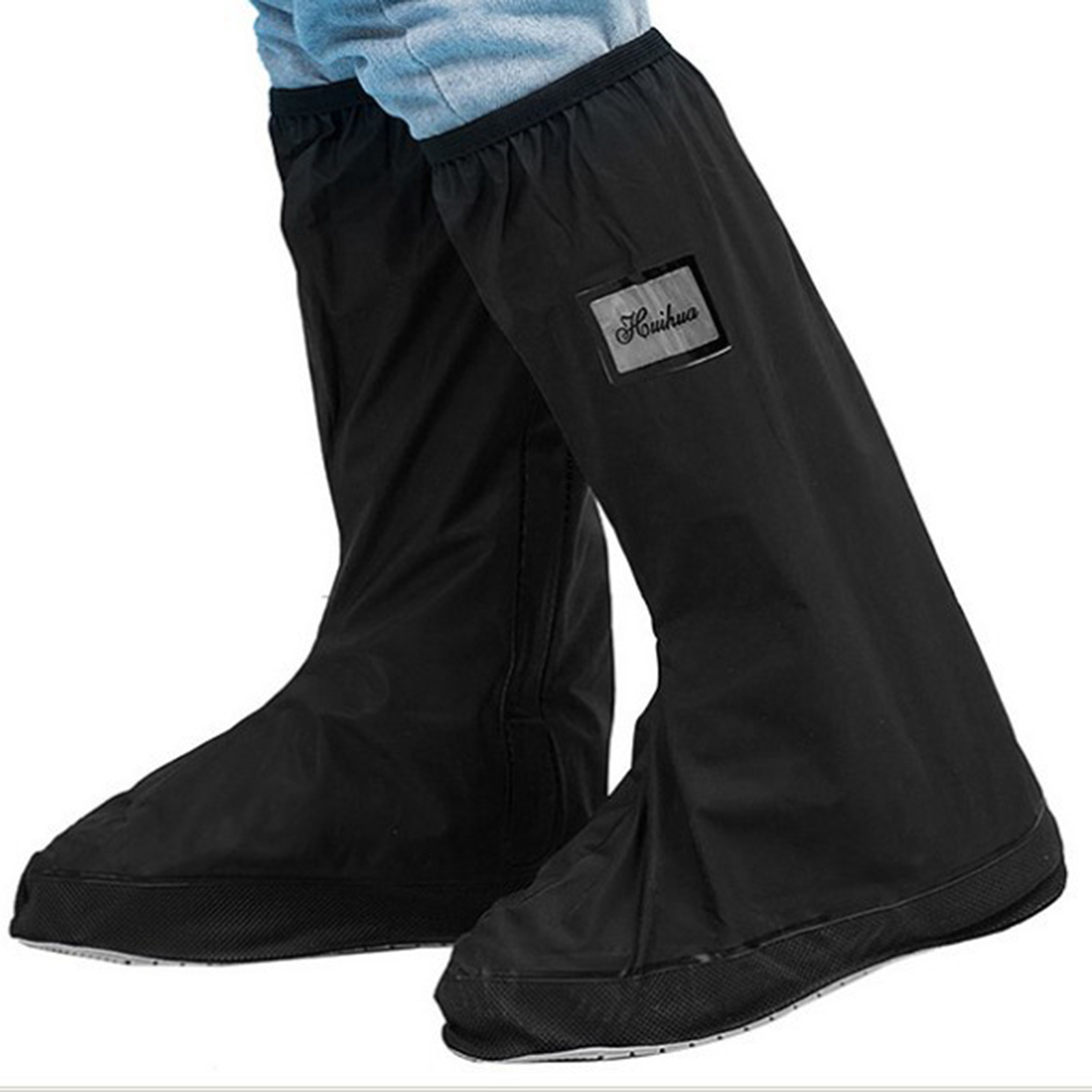 Boc 2Pcs Waterproof Motorcycle Boot Covers AntiSkid Rainproof Shoe