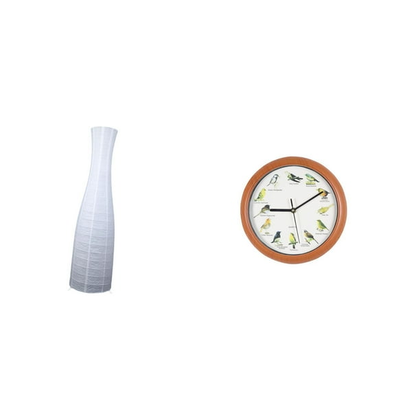 Pantalla de lámpara de pie,Lámpara de pie de papel,pantallas de lámparas de mesa nórdicas,Reloj de pared,Reloj de pared con pájaro cantor Relojes de pared con pájaros,Relojes de pájaros