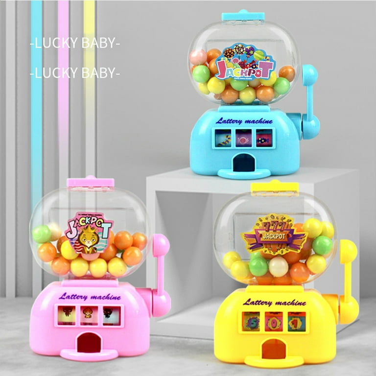 SHELLTON 1pcs Mini Gashapon Machine Children Toys Capsules Party Bag Fillers Toy Egg Coin Operated Children Birthday Party Bag Fillers Toy Yellow