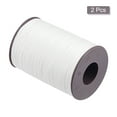 thumbnail image 3 of Unique Bargains 2 Pack Thin Waxed Thread 137 Yards 0.55mm Polyester String Cord for Machine Sewing Hand Quilting Weaving, White, 3 of 5