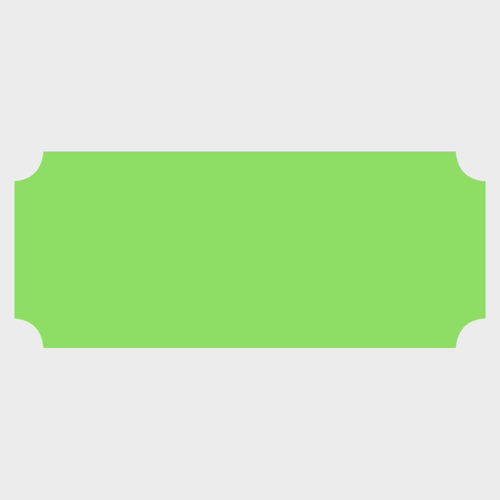 JAM Paper Standard Label Rolls, Rectangle with Indented Corners, 1 1/4 x 3, Neon Green, 125 Labels/Roll